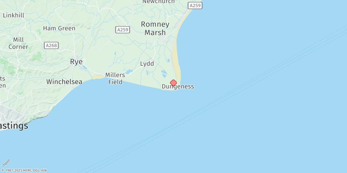 Map of Dungeness