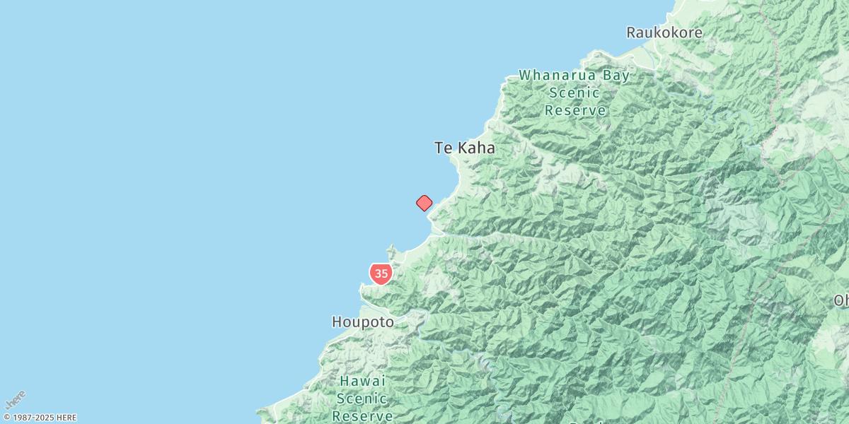 Map of Umaio Bay (Motunui Island)