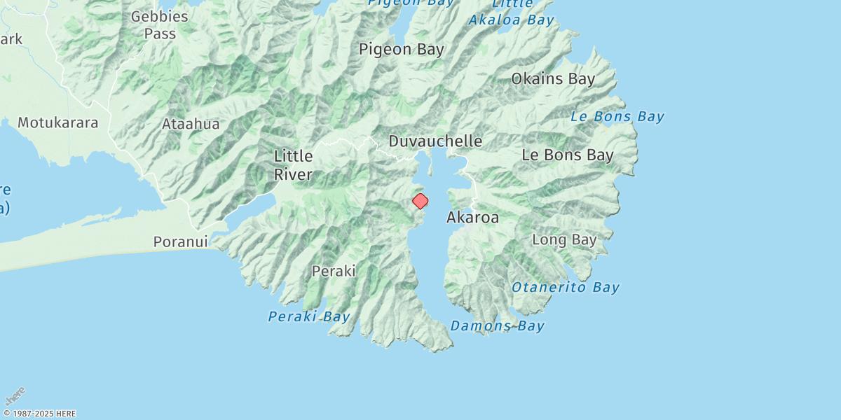 Map of Akaroa