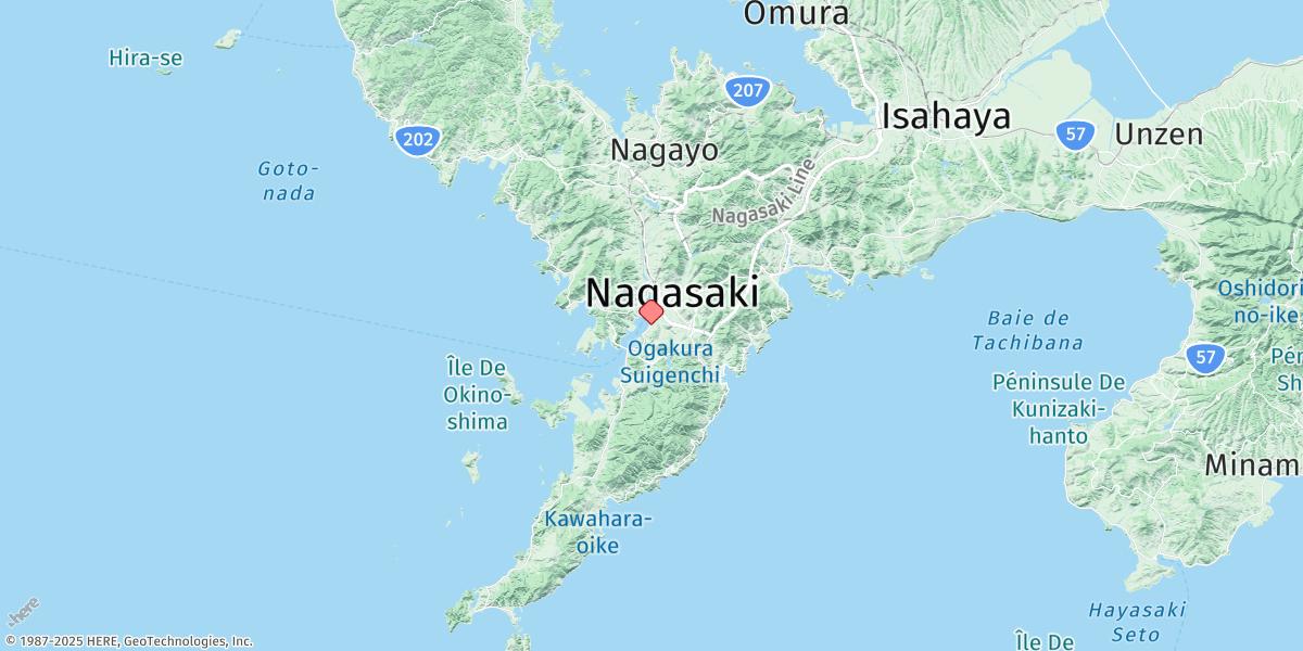 Map of Nagasaki
