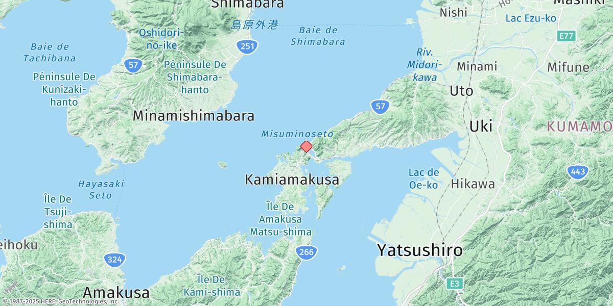 Map of Misumi Ko