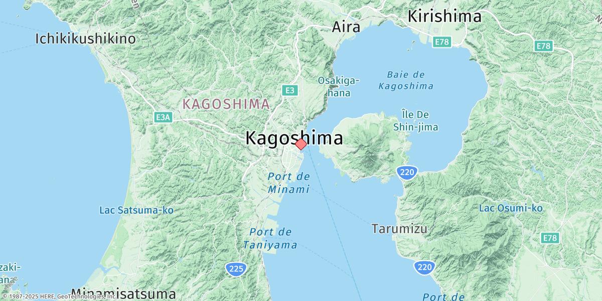 Map of Kagoshima