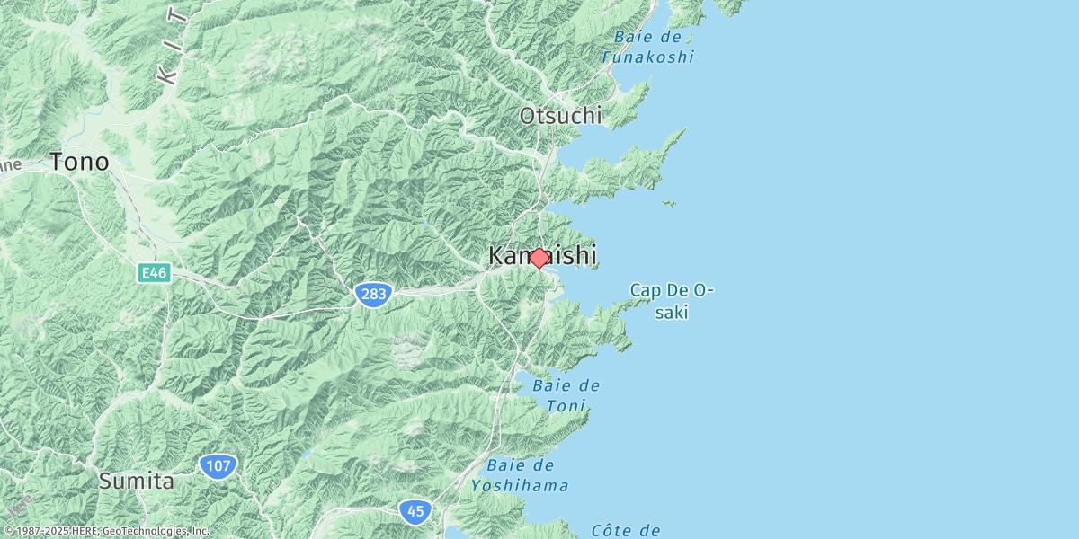 Map of Kamaishi