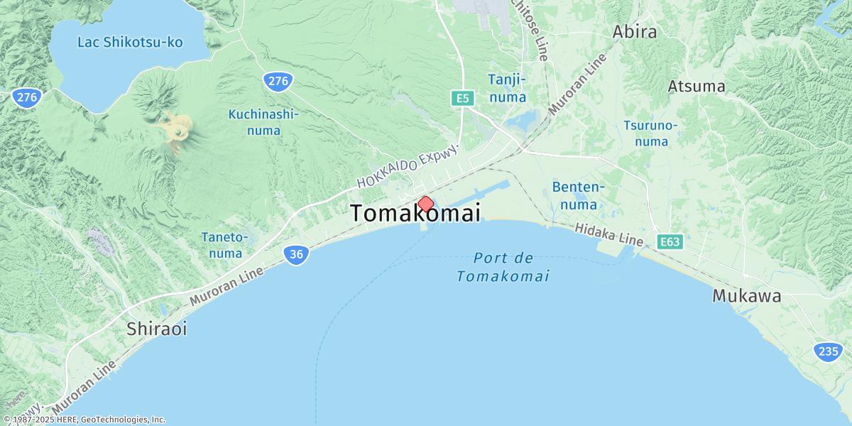 Map of Tomakomai