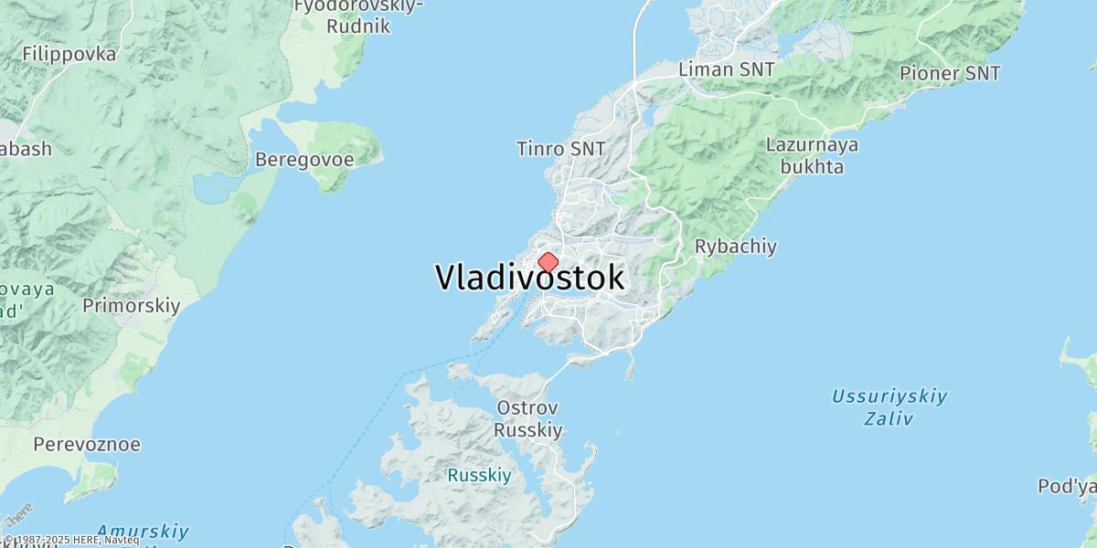Map of Vladivostok