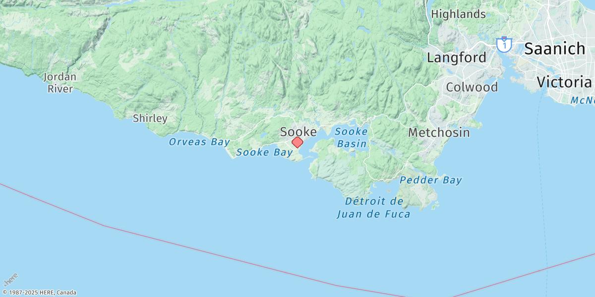 Map of Sooke