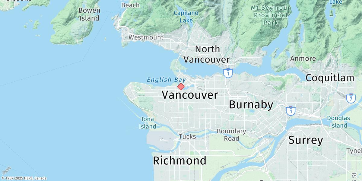 Map of False Creek
