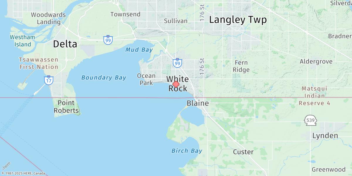 Map of White Rock