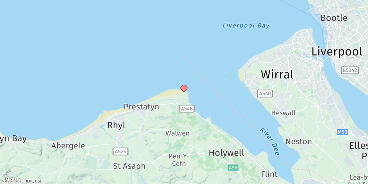 Map of Talacre Map of Talacre