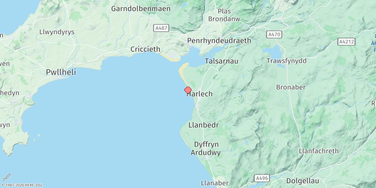 Map of Harlech Map of Harlech
