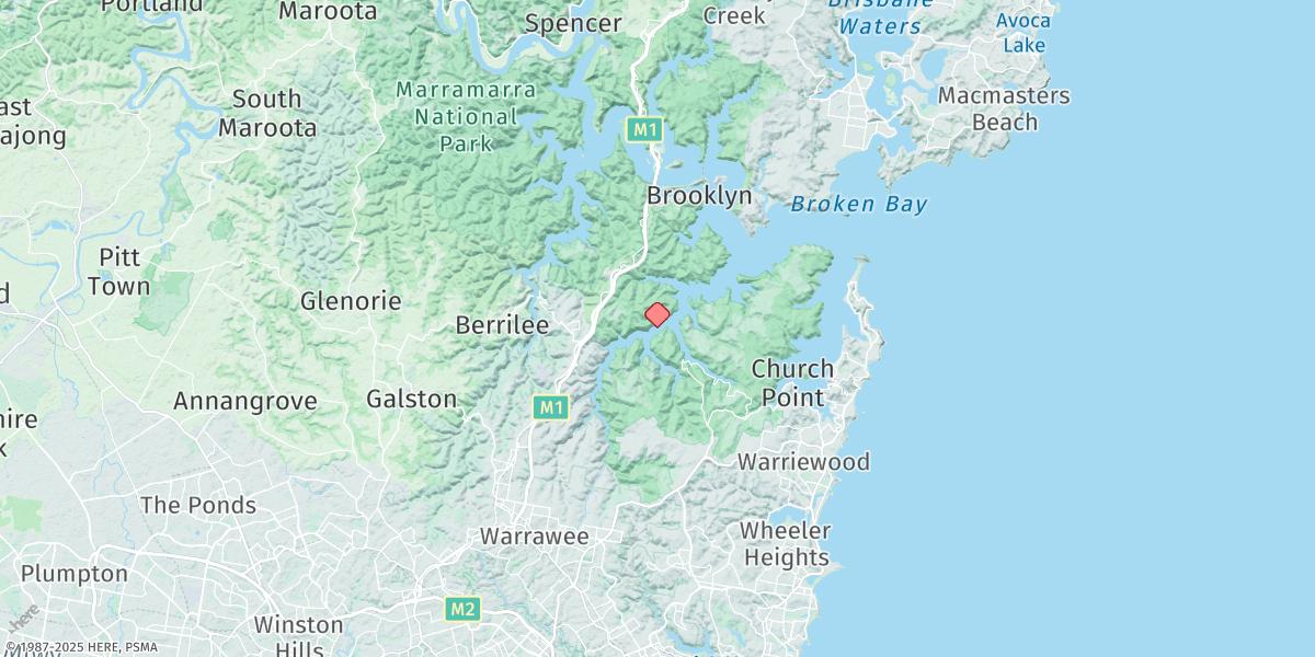 Map of Ku-Ring-Gai Y.C.