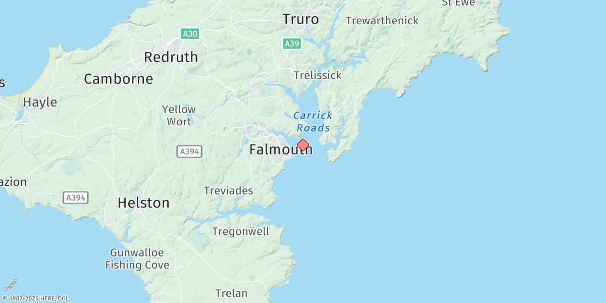 Map of Falmouth