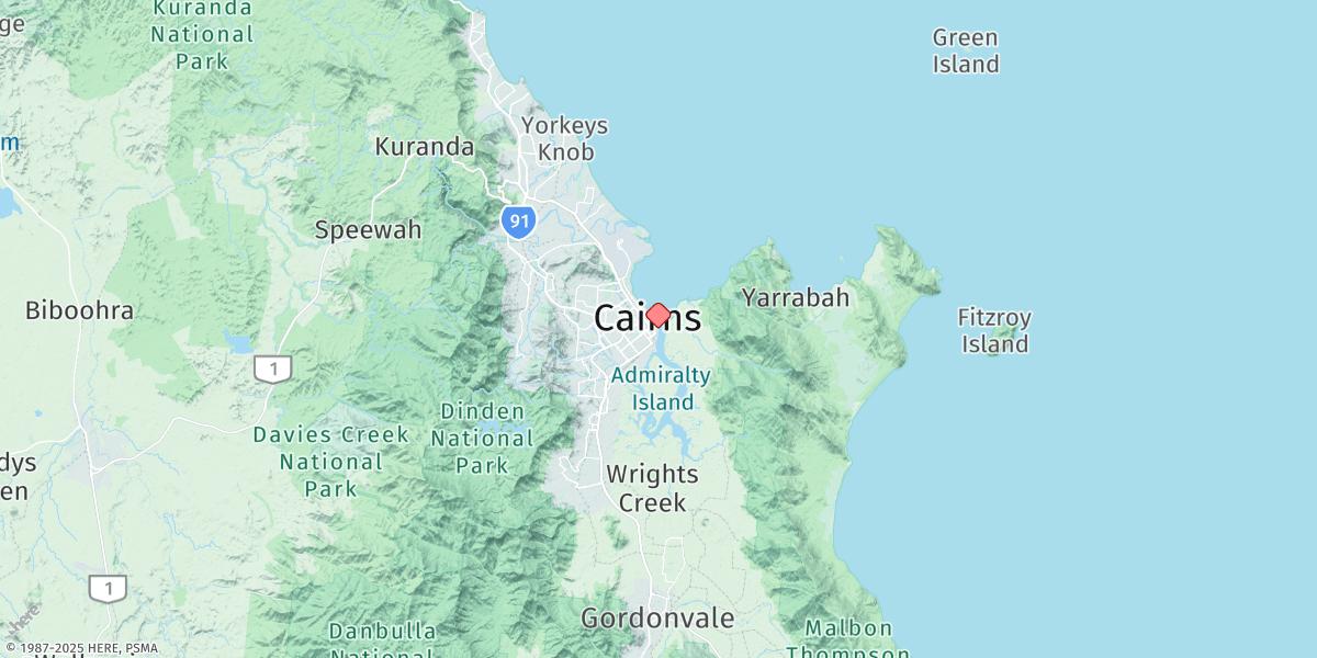 Map of Cairns