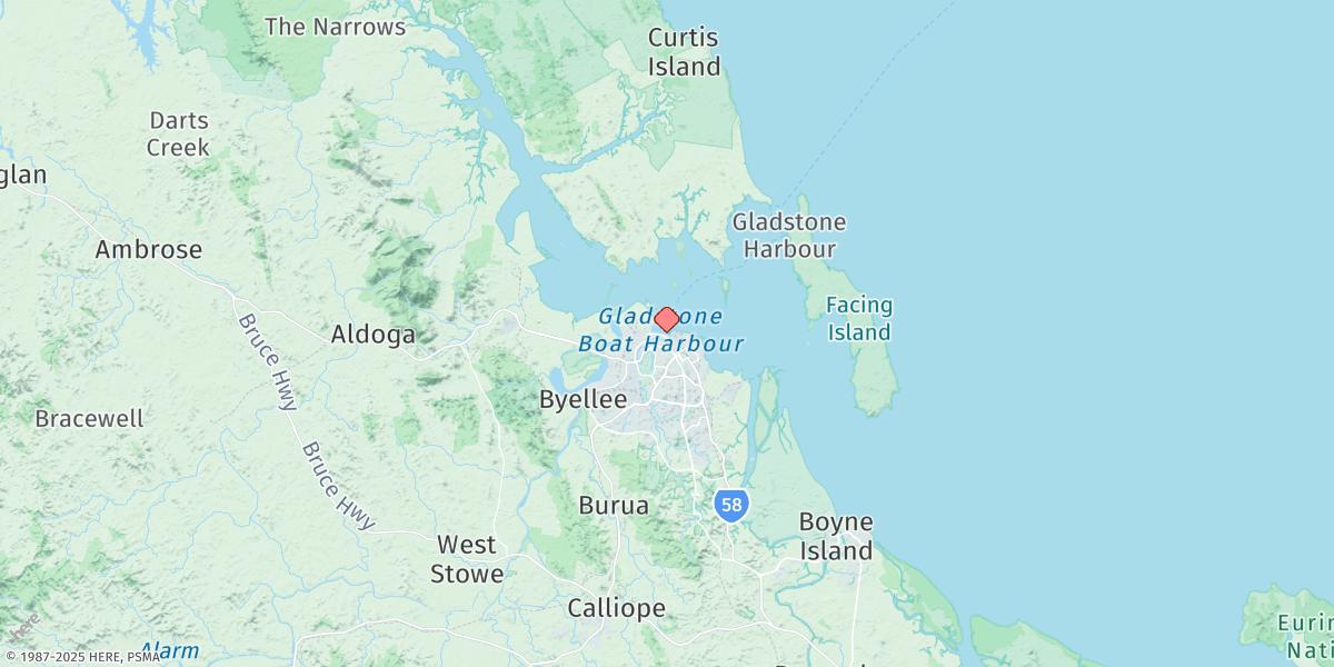 Map of Gladstone