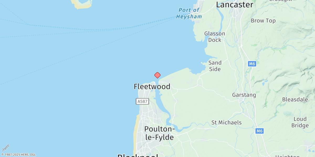 Map of Fleetwood