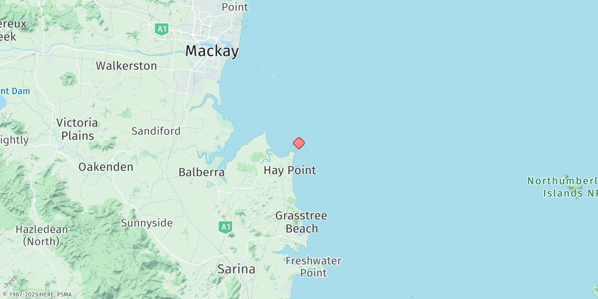 Map of Hay Point