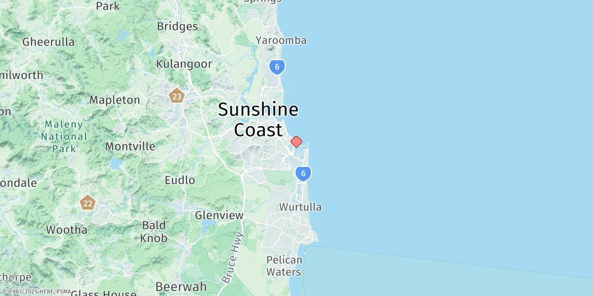 Map of Mooloolaba