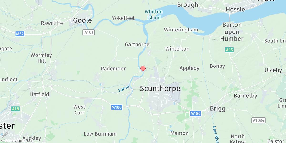 Map of Flixborough Wharf