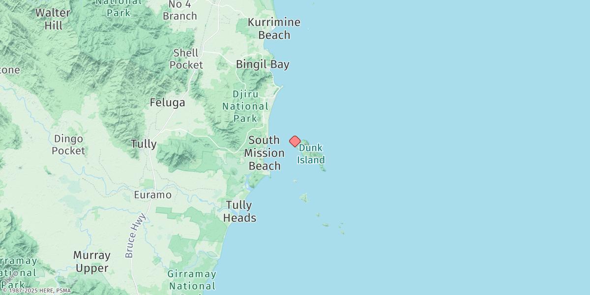 Map of Dunk Island