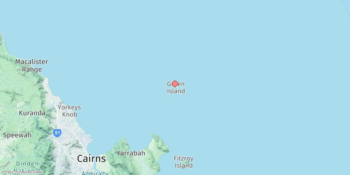 Map of Green Island