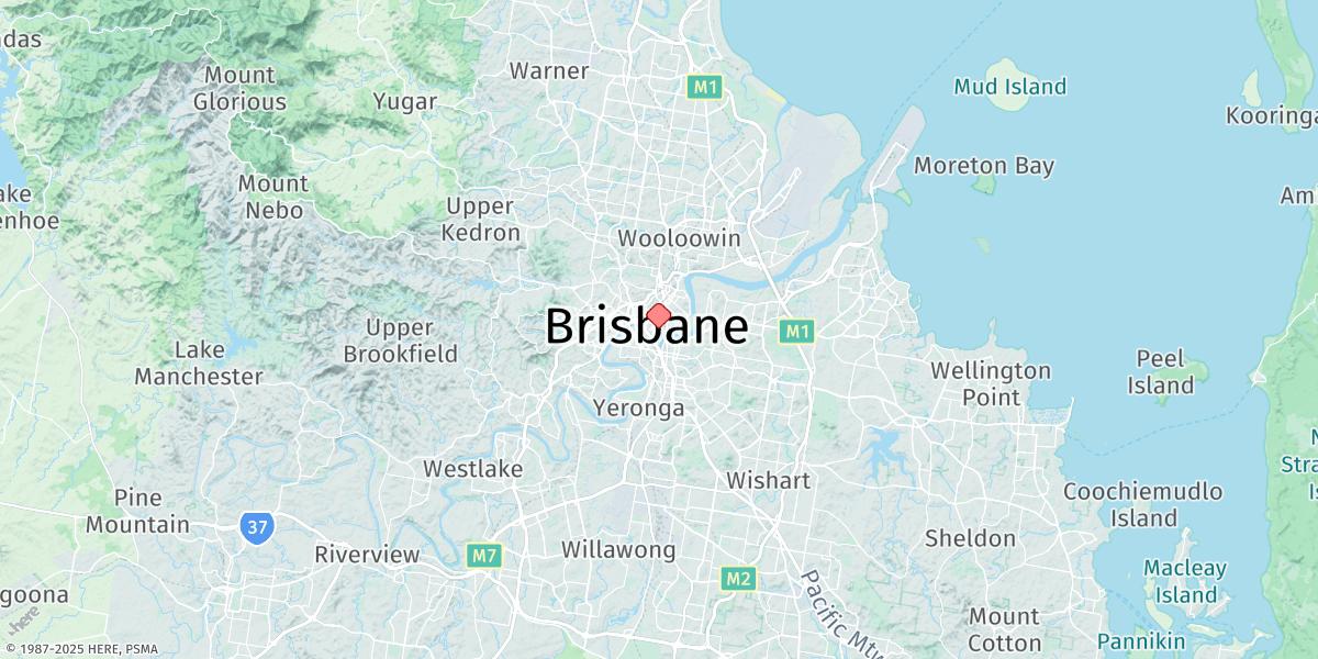 Map of Brisbane Port Office