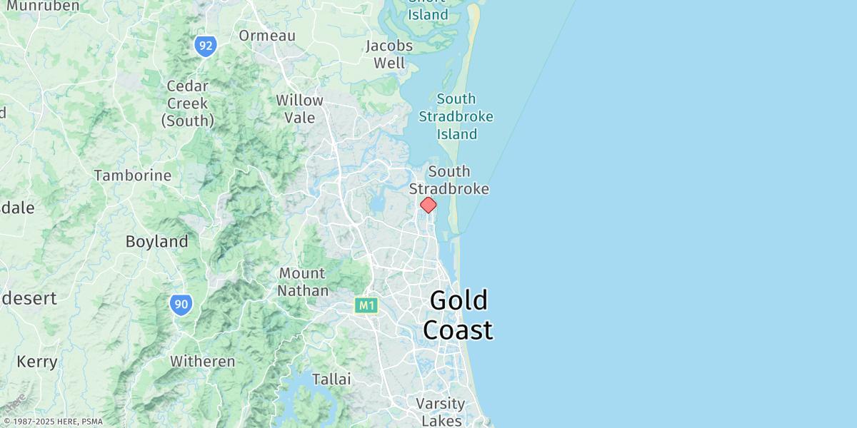 Map of Runaway Bay