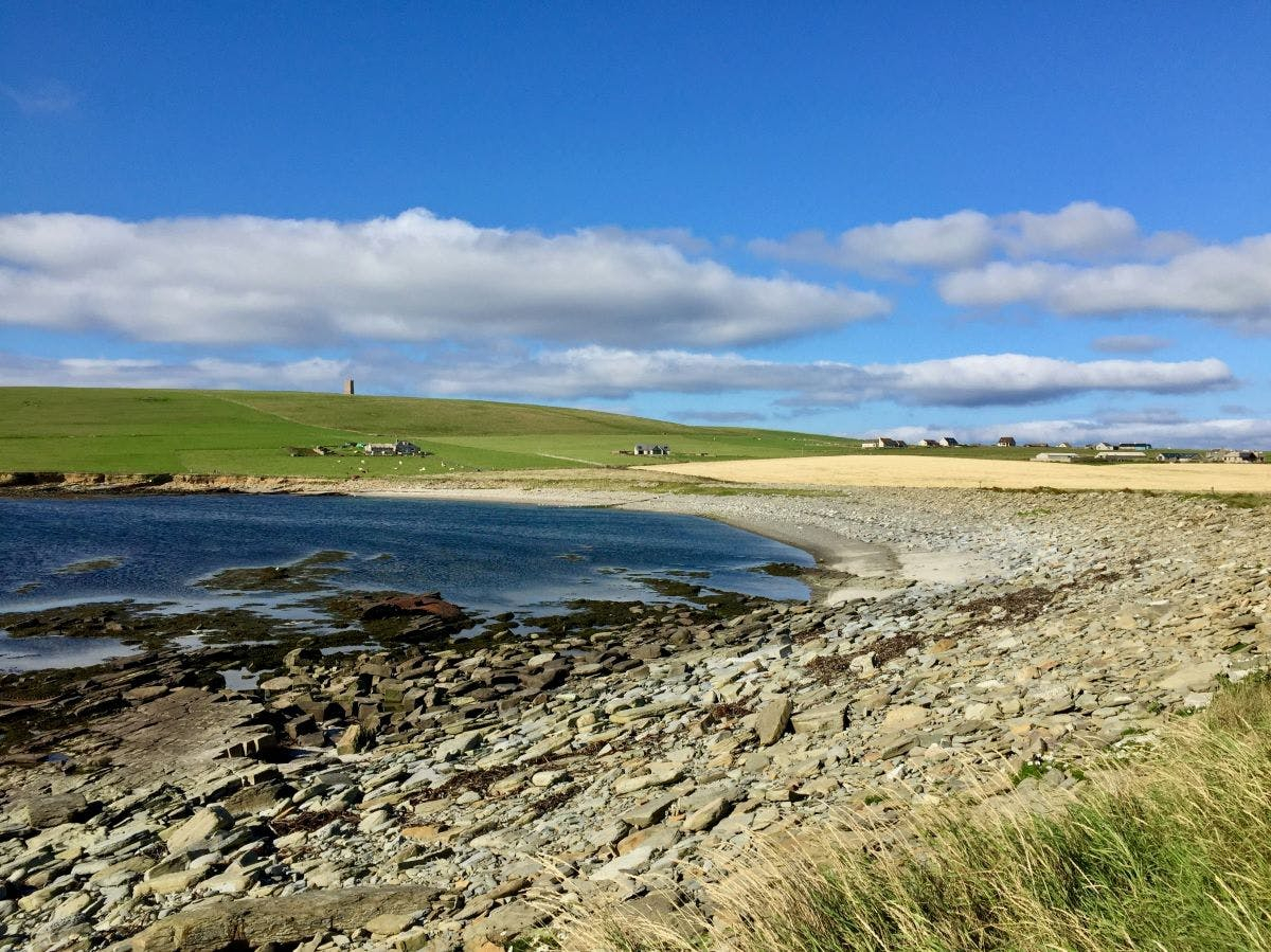 bay in the orkney islands