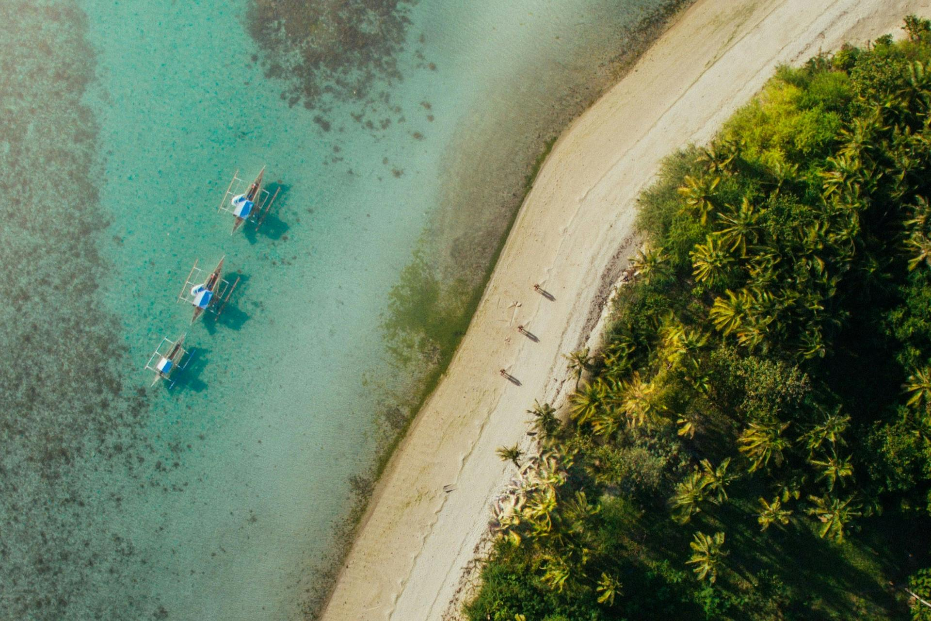 Aerial shot of Iloilo coast