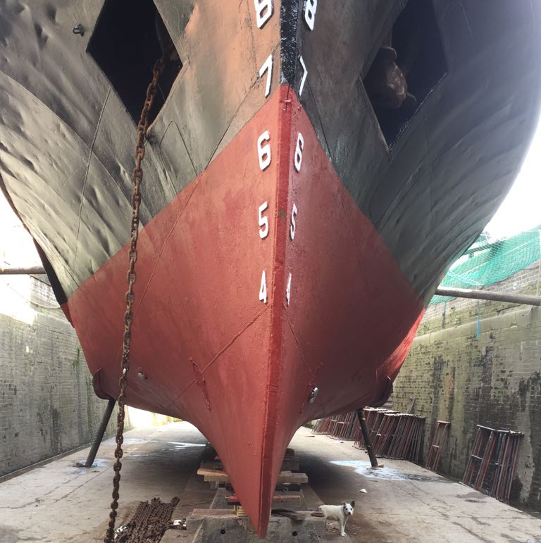 Maintaining MV Mair, the Trinity House support vessel
